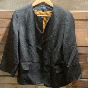 Signature 3/4 open sleeve blazer